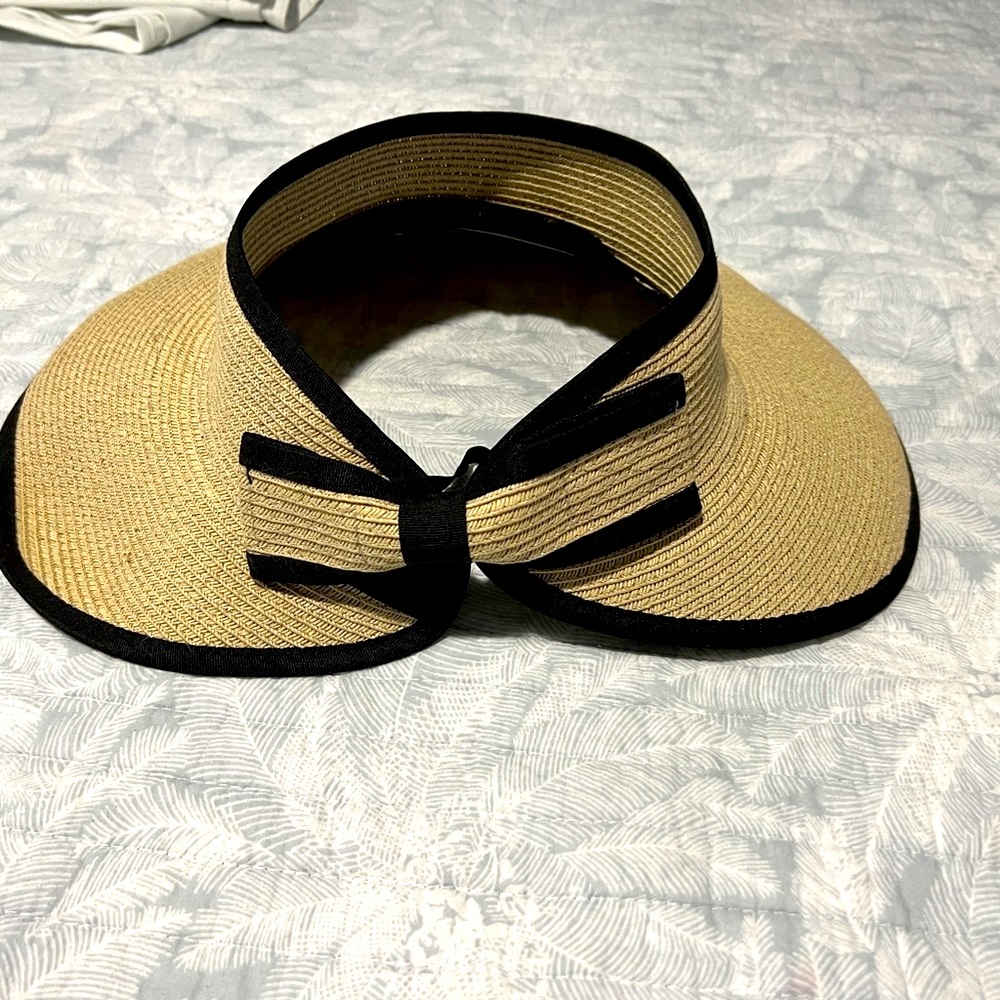 San Diego Hat Visor with black Velcro bow